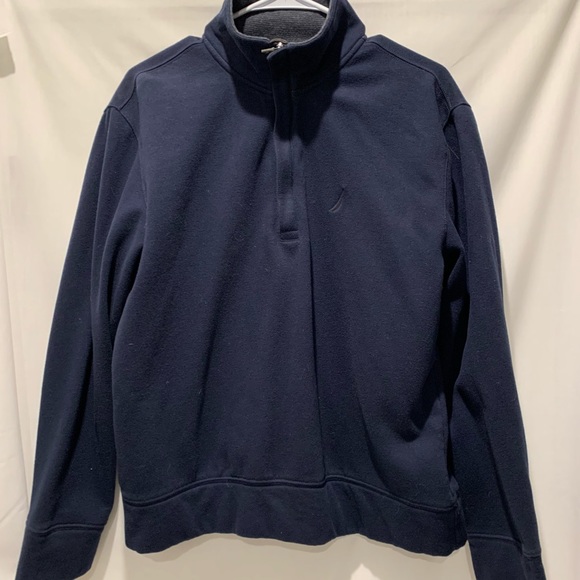 Men’s Nautica Navy Quarter Zip Pullover Jacket Small - Picture 1 of 3